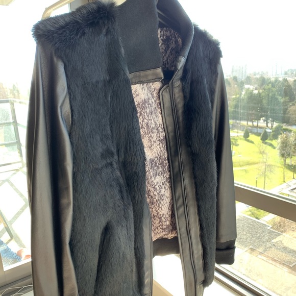 Leather Fur Jacket - Picture 12 of 16